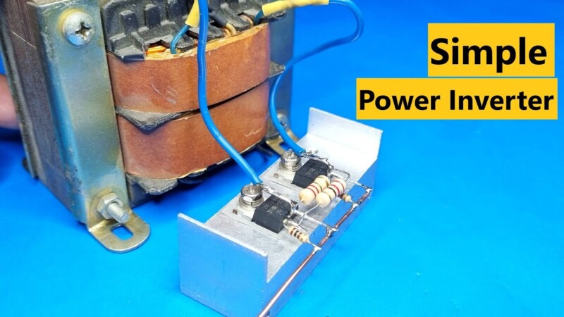 How To Make Power Inverter 12V to 220V at Home