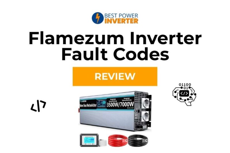 Flamezum Inverter Fault Codes