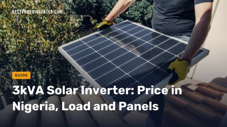 3kVA Solar Inverter: Price in Nigeria, Load and Panels