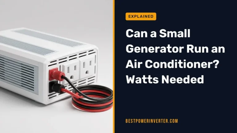 Can a Small Generator Run an Air Conditioner? Watts Needed