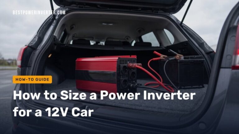 How to Size a Power Inverter for a 12V Car