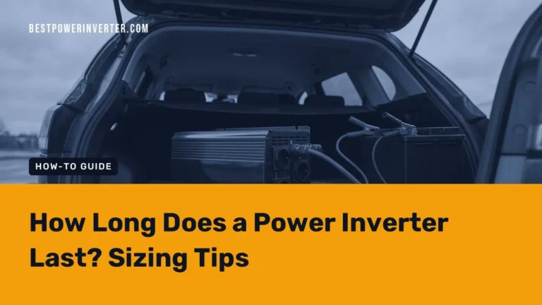 How Long Does a Power Inverter Last? Sizing Tips