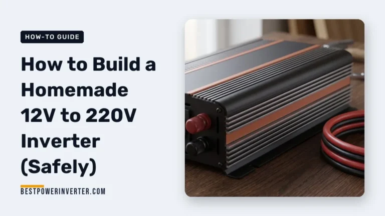 How to Build a Homemade 12V to 220V Inverter (Safely)