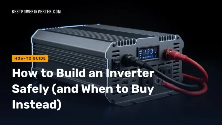 How to Build an Inverter Safely (and When to Buy Instead)