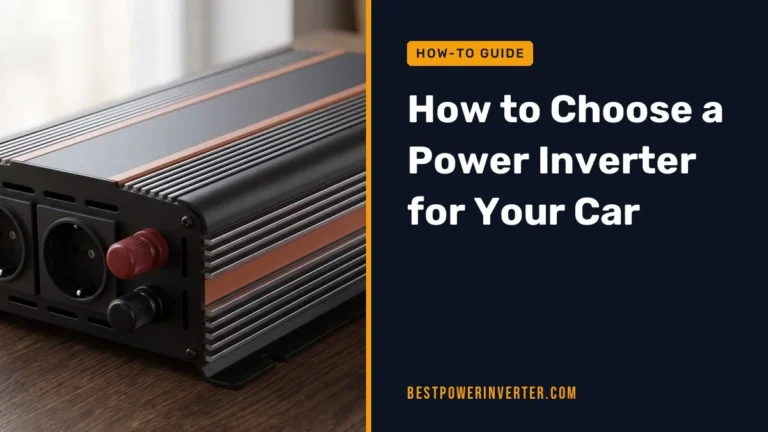 How to Choose a Power Inverter for Your Car