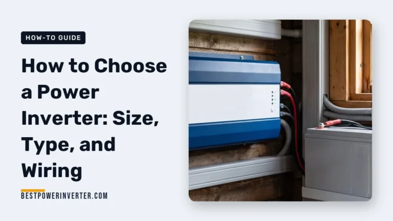 How to Choose a Power Inverter: Size, Type, and Wiring