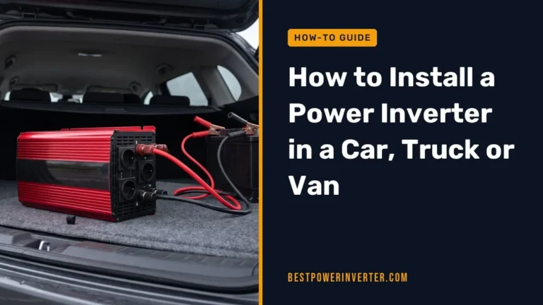 How to Install a Power Inverter in a Car, Truck or Van