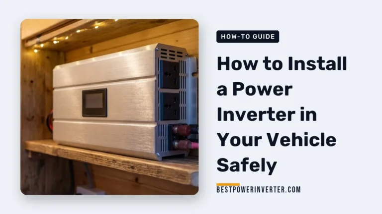 How to Install a Power Inverter in Your Vehicle Safely