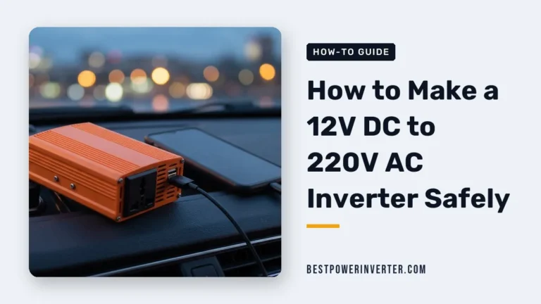 How to Make a 12V DC to 220V AC Inverter Safely