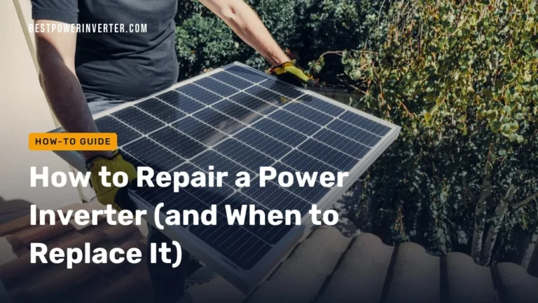 How to Repair a Power Inverter (and When to Replace It)