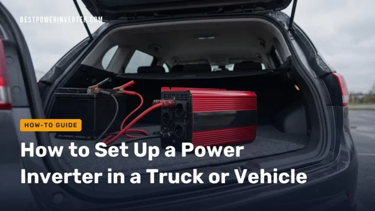 How to Set Up a Power Inverter in a Truck or Vehicle