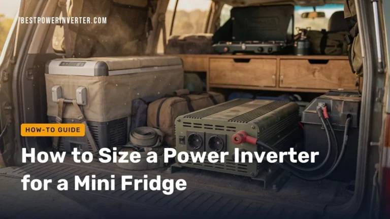 How to Size a Power Inverter for a Mini Fridge