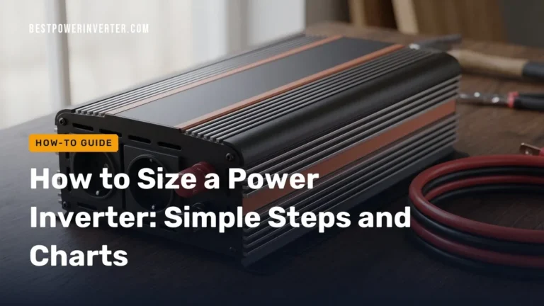 How to Size a Power Inverter: Simple Steps and Charts