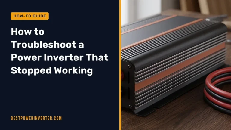 How to Troubleshoot a Power Inverter That Stopped Working