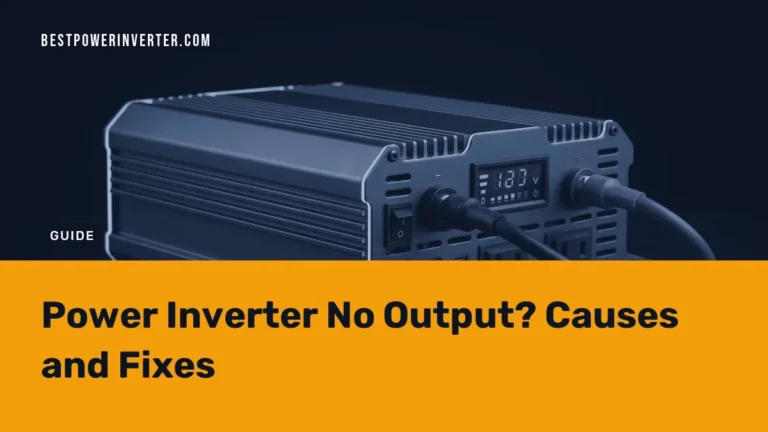 Power Inverter No Output? Causes and Fixes