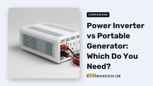 Power Inverter vs Portable Generator: Which Do You Need?