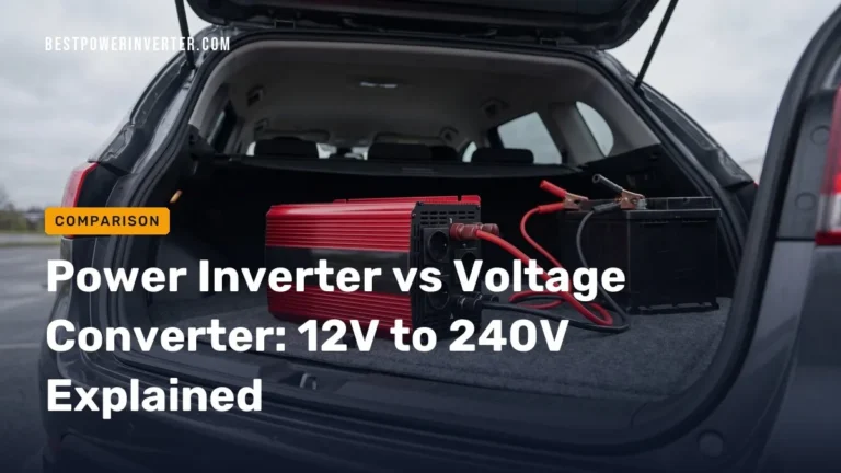 Power Inverter vs Voltage Converter: 12V to 240V Explained