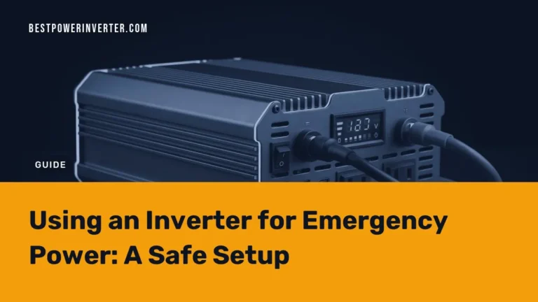 Using an Inverter for Emergency Power: A Safe Setup