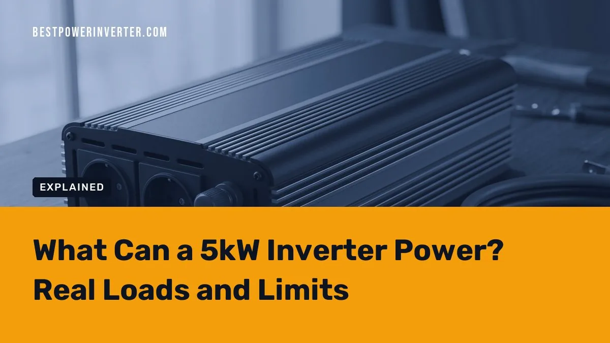 What Can a 5kW Inverter Power? Real Loads and Limits