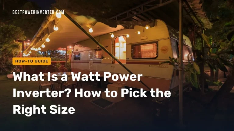 What Is a Watt Power Inverter? How to Pick the Right Size