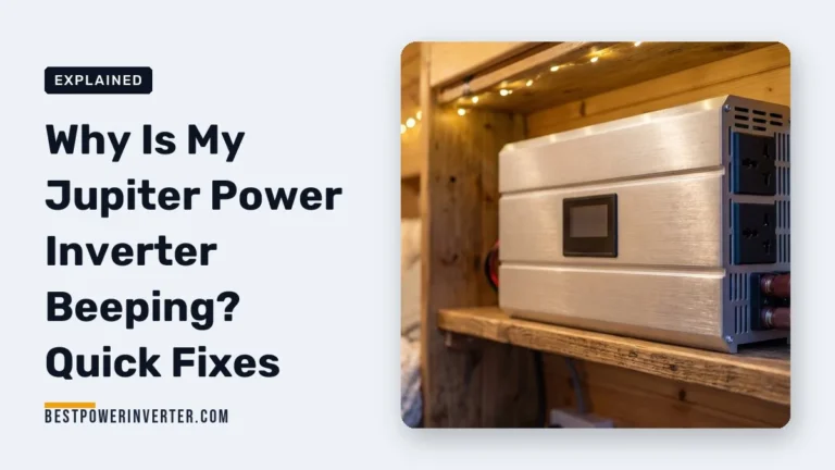Why Is My Jupiter Power Inverter Beeping? Quick Fixes