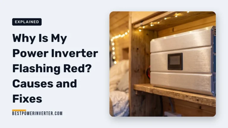 Why Is My Power Inverter Flashing Red? Causes and Fixes